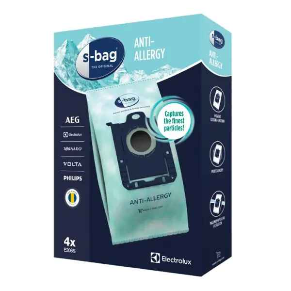 Worki s-bag Antyalergiczne do odkurzaczy Electrolux- e206s - obrazek 1