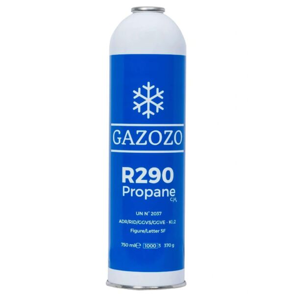 Czynnik chłodniczy R290 (propan) 750 ml, butla 1/4" NPT - obrazek 1