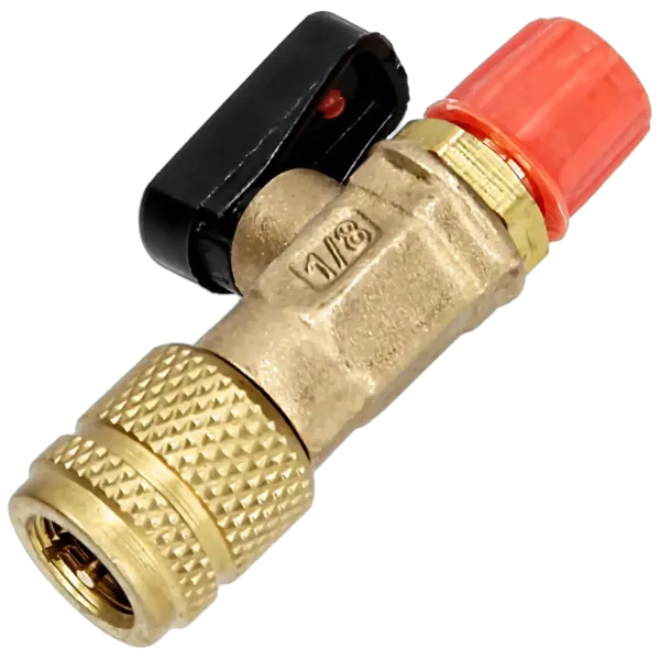 Zawór do butli R600a/R290 – wyjście 1/4" SAE (do jednorazowych butli)
