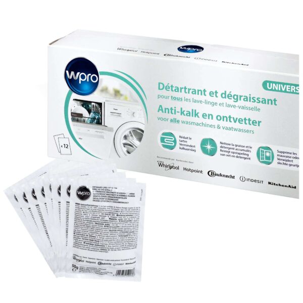 Odkamieniacz 12x50g Whirlpool do pralek i zmywarek