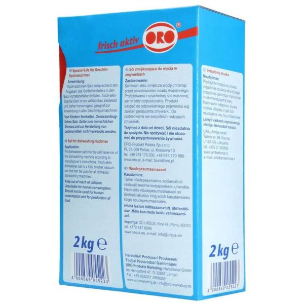 Sól regeneracyjna do zmywarek granulowana 2 kg - obrazek 2