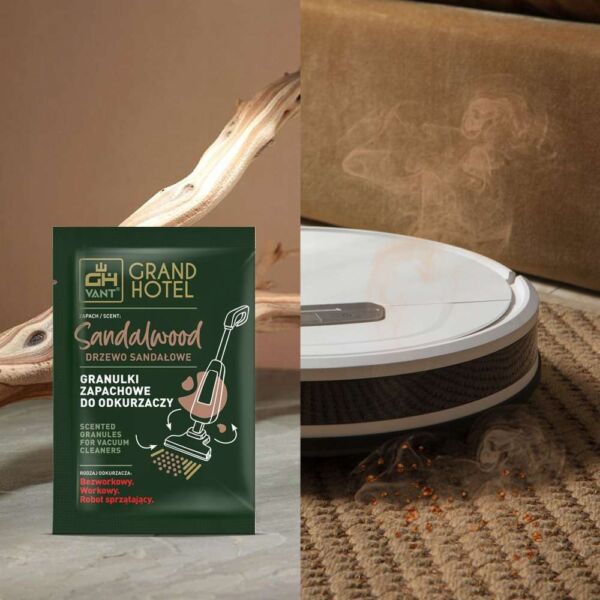 Granulki zapachowe do odkurzacza GRAND HOTEL Sandalwood 4g – drzewo sandałowe - obrazek 3